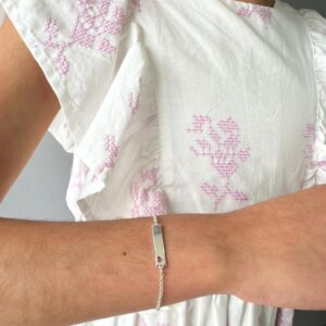 Pulseira Infantil Coração Chapa