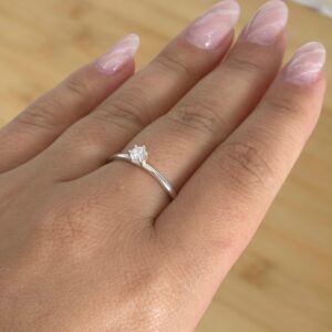 Anel Solitário Clássico