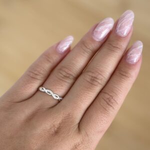 Anel Transpassado Cravejado