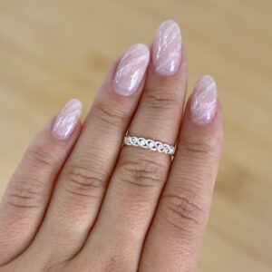 Anel Trançado Cravejado