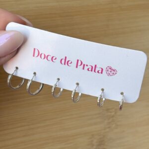 Trio de Argolas Lisas