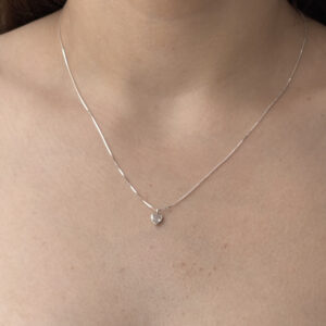 Gargantilha Coração Zircônia