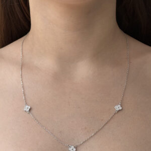 Gargantilha Trevo Cravejado