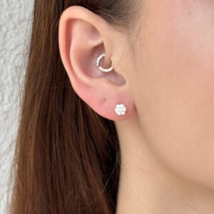 Brinco Flor Cravejada