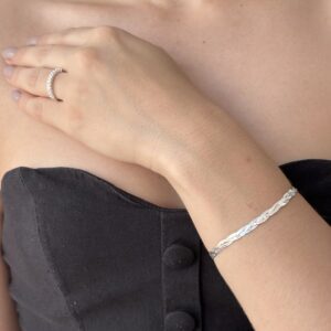 Pulseira Laminada Trançada